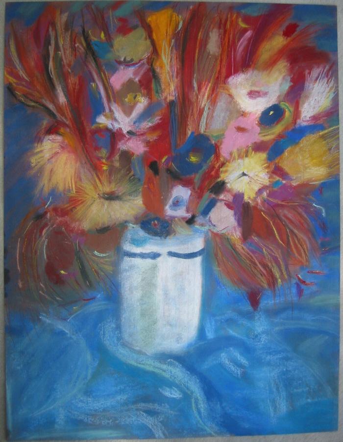 Blumenstrau in Pastell / Bunch of flowers in pastels / Bouquet en pasteles     von / by / de   M.H.K.