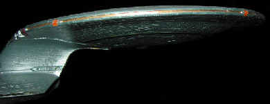 U.S.S. ENTERPRISE NCC-1701-D     -     saucer seen from side