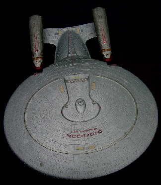 U.S.S. ENTERPRISE NCC-1701-D     -     front top view