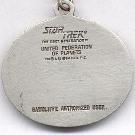 Key label  "United Federation of Planets"   -   back side