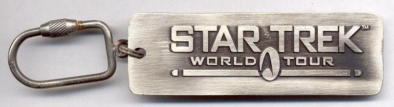 Key label:  "Star Trek  World Tour"     pewter