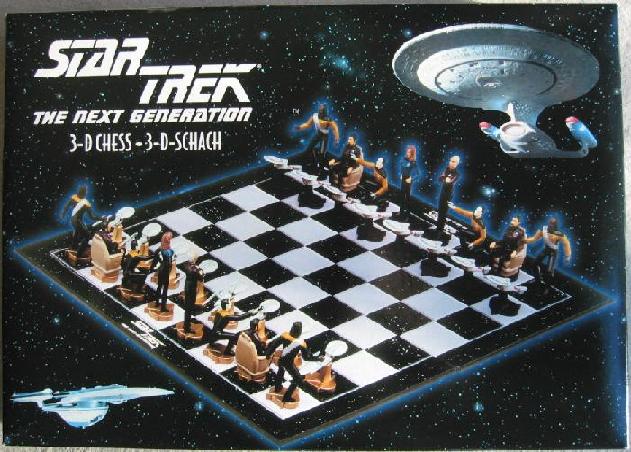 Star Trek  The Next Generation     2-D Chess   /   3-D-Schach     -     Box