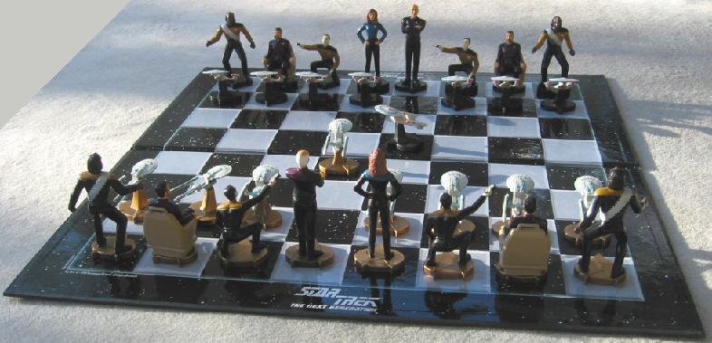 Star Trek  The Next Generation     2-D Chess   /   3-D-Schach     -     flat view