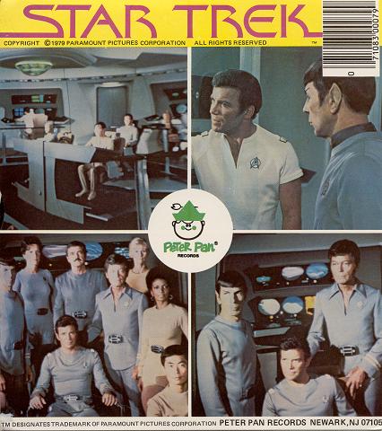 Cover back side of single: Star Trek  -  Original stories for children inspired by Star Trek:  "The Time Stealer"