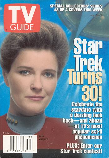 Kate Mulgrew  cover     -     return to miniatures survey of this TV Guide's special collectors' series