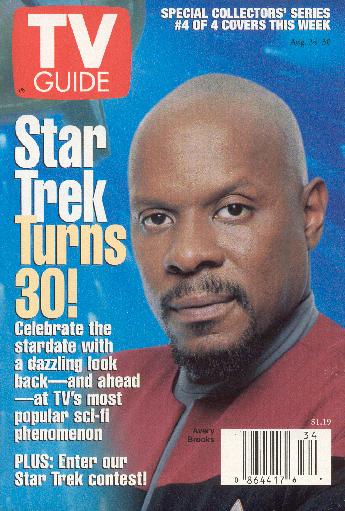 Avery Brooks  cover     -     return to miniatures survey of this TV Guide's special collectors' series