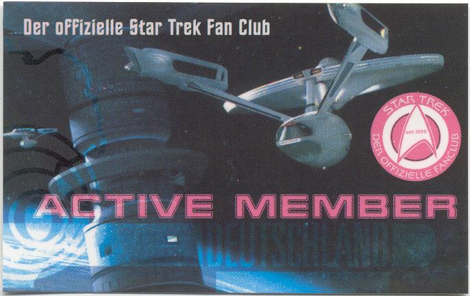 Der offizielle Star Trek Fan Club Deutschland   -   STOFC Membership Card  /  Active Member