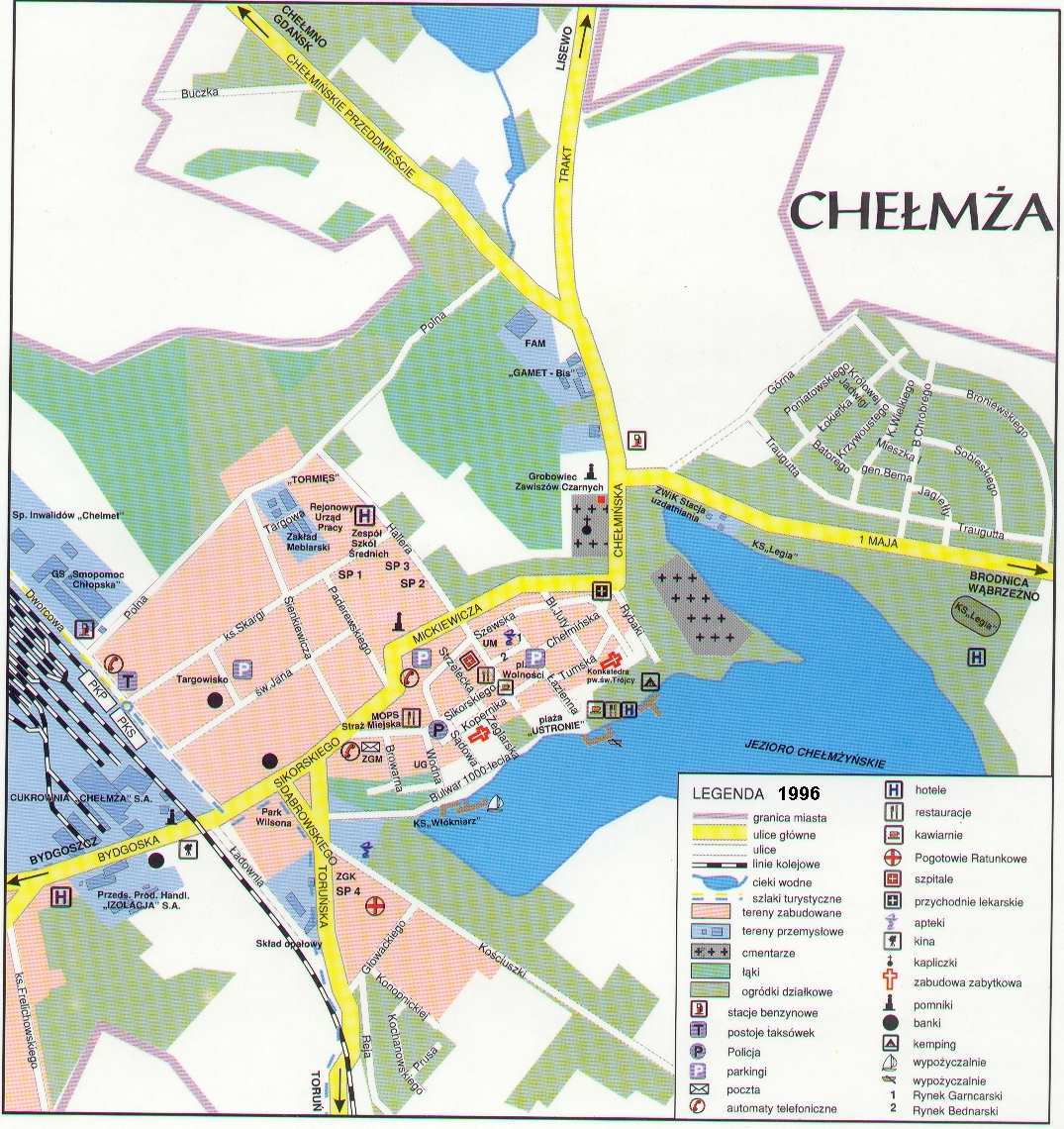 map of the village of Chelmza
