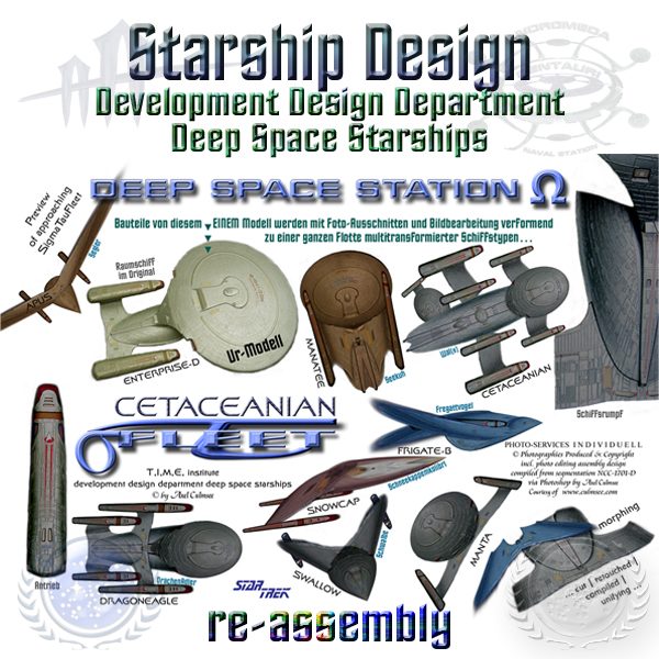 Star Trek starships design re-assembly