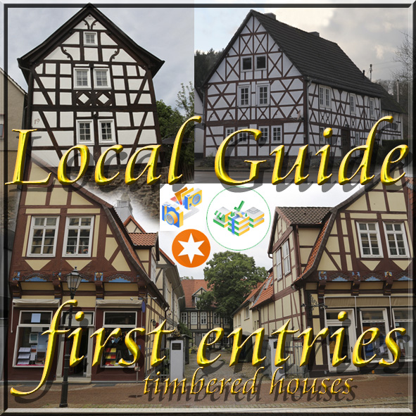 Local Guide first entries timbered houses