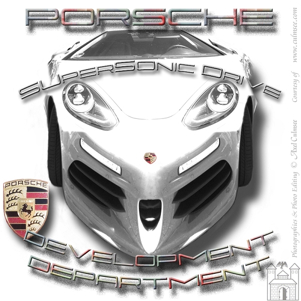 white Porsche SuperSonicDrive