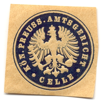 Celle, Siegeldruck Kön. Preuss. Amtsgericht