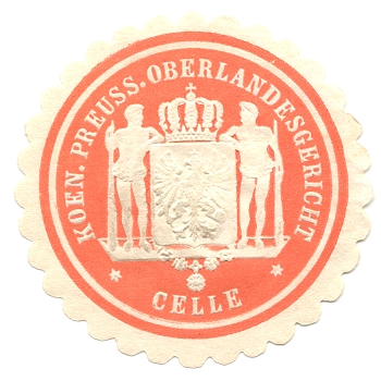 Celle, Siegelmarke Koen. Preuss. Oberlandesgericht