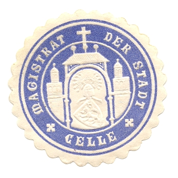 Celle, Siegelmarke Magistrat der Stadt
