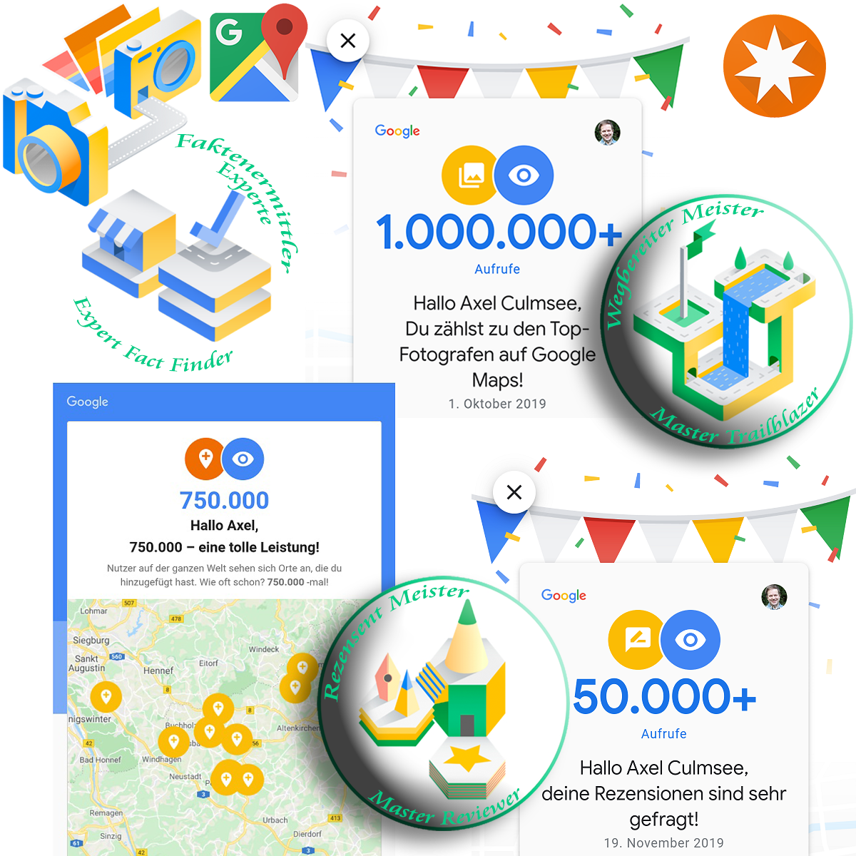 Google Maps Local Guide duo-master and more