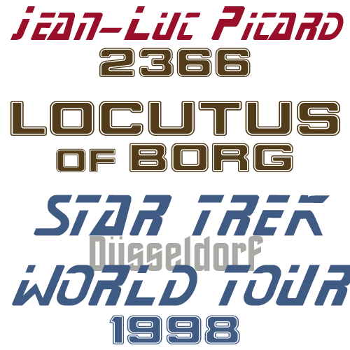 Star Trek World Tour 1998 Picard Locutus of Borg