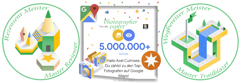 Local Guide Rezensent-Wegbereiter-Meister Fotograf-Experte 5M views Google Maps