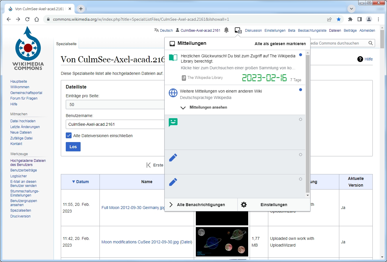 Wikimedia message access Wikipedia Library