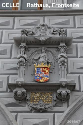 Celle Rathaus Wappen Frontseite 1